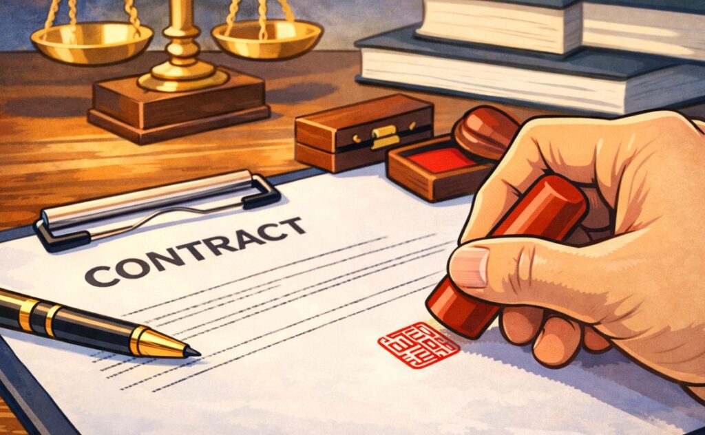 안전한 상가 계약을 위한 특약사항 작성 및 체결.