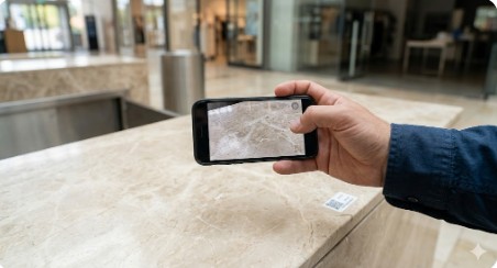 2026 상가 임대차 개정안 원상복구 분쟁 예방을 위한 입점 전 대리석 바닥 상세 촬영 이미지 - 점포라인 윤정림 팀장