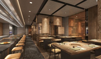 석관동 명륜진사갈비 매장의 청결한 바닥과 깔끔한 고깃집 내부 인테리어 전경. 고깃집 창업 시 행정처분 승계와 시설 관리 상태의 중요성을 설명하는 점포라인 윤정림 팀장의 전문 가이드 이미지.