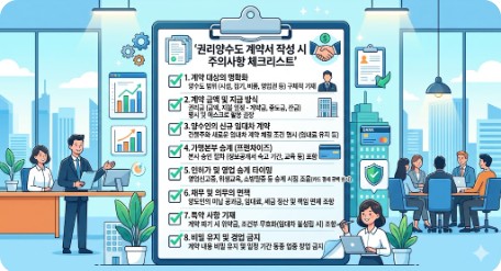 프랜차이즈 가맹점 승계 권리양수도 계약 체크리스트
