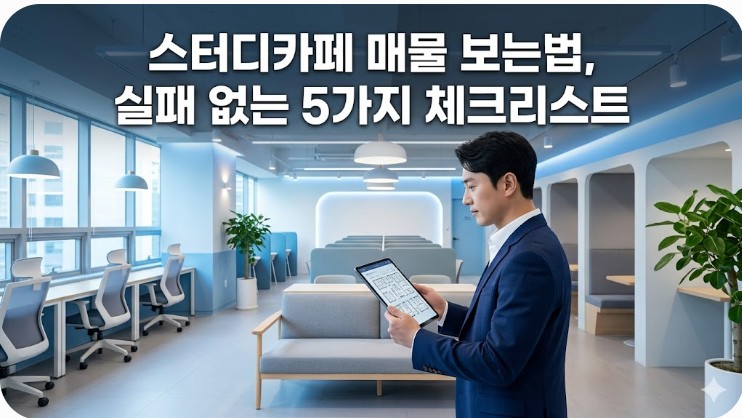 스터디카페 매물 보는법-월 수익 1,000만 원의 함정, 현직 에이전트가 알려주는 필승 전략
