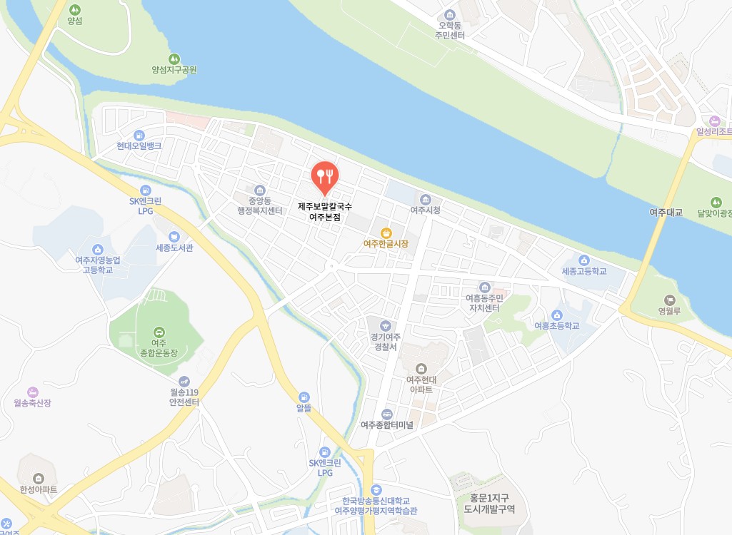 여주 맛집 창업 제주보말칼국수 여주점 위치 지도, 점포라인 윤정림 팀장이 안내하는 매물 상권 정보